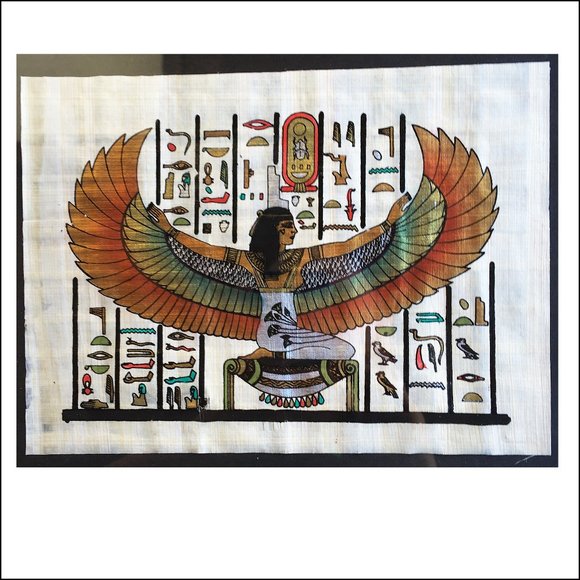 Colorful Isis Print with Gilt Frame - Picture 3 of 3
